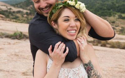 Amanda & Shaun Enchanted Rock Engagement Session